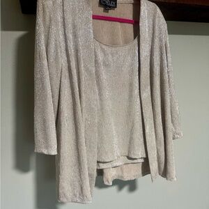 Women's Cream Sweater Set